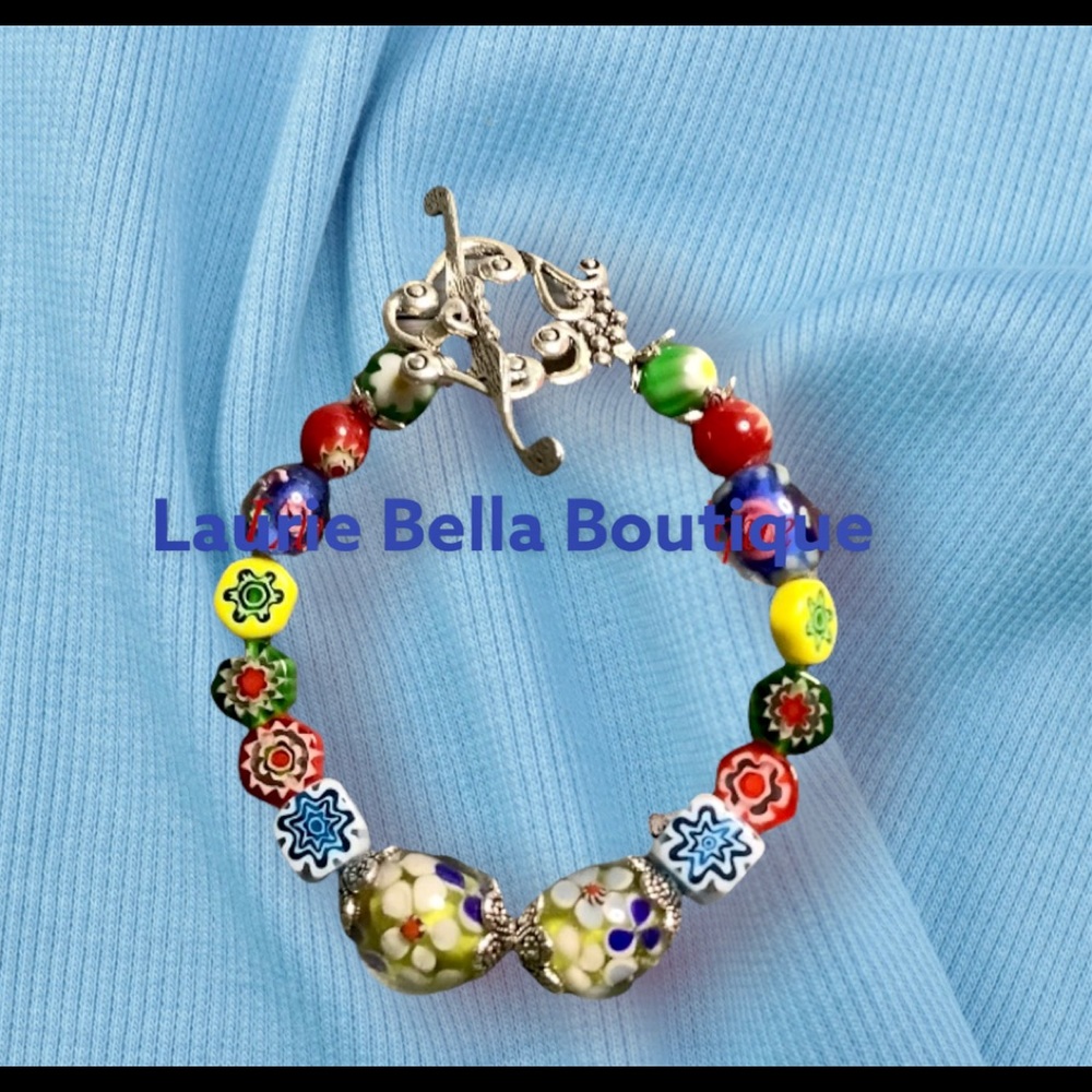 Lamp works & Millefiori Bead Bracelet